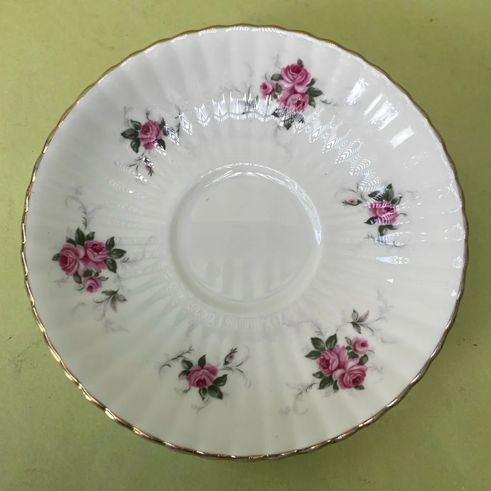 Antique bone china tea cup with saucer